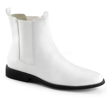 Mens White Trooper Boot