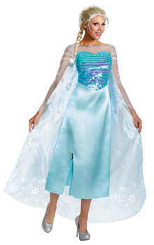 Deluxe Elsa Frozen Costume - Plus Size