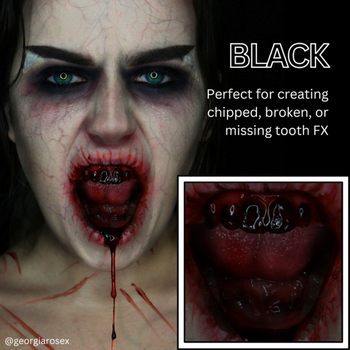 Tooth FX Temporary Tooth Paint Black | Mehron | Makeup