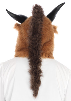 Brutal Beast Hood with Horns (back)