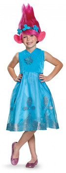 Toddler's Deluxe Poppy Trolls Costume with Wig