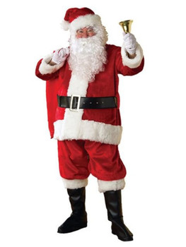 Plus 50-54" Regency Red Plush Santa Costume