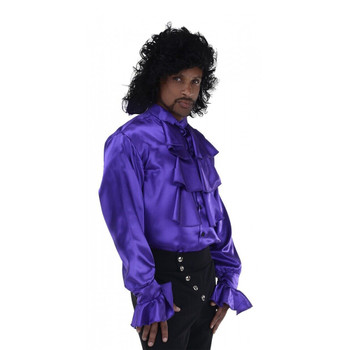 Purple Pop Star Satin Shirt
