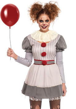 Women's Creepy Dancing Clown Costume (ALT)