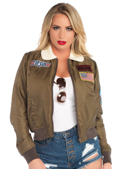 Women's Top Gun Officially Licensed Bomber Jacket (ALT)