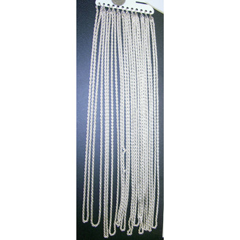 30 Inch Silver Rope Chain Necklace | 1970s | Accessories