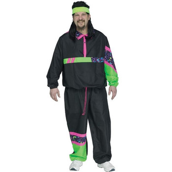 80s Rockin Track Suit Plus Size Costume | 1980s | Mens Costumes
