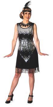 20s Black Flapper Costume | 1920s | Womens Costumes