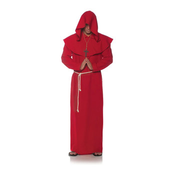 Red Monastic Monk Plus Size Costume | Medieval | Mens Costumes