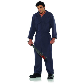 Grey Boiler Suit Plus Size Costume | Horror | Mens Costumes