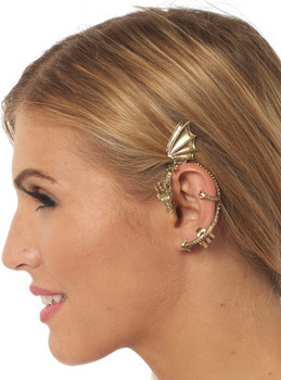 Golden Dragon Ear Cuff