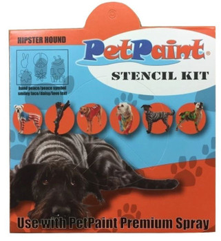 3 Hipster Hound Pet Stencils