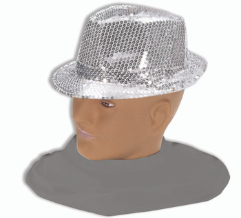 20s Silver Sequin Fedora