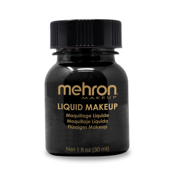 Liquid Makeup 1 oz Black | Mehron | Makeup