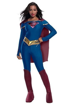 Adult SuperGirl Jumpsuit Costume at the Costume Shoppe