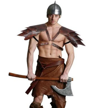 Leatherlike Shoulder Armor and Chest Harness | Medieval | Props and Play Weapons