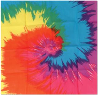 Tie-Dye Bandana | 1960s | Accessories