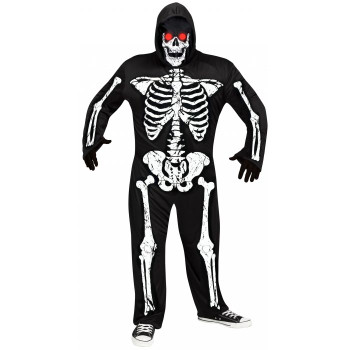 Fade In and Out Skeleton Phantom Plus Size Costume | Horror | Mens Costumes