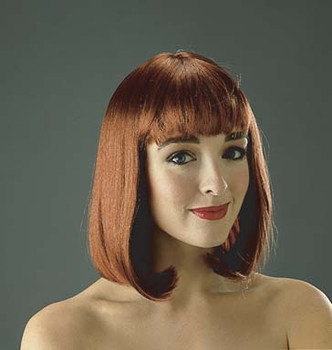 Barbara Long Straight Auburn Bob Wig | Box Bob | Wigs and Hair Pieces