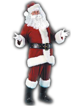 Ultra Velvet Deluxe Santa Suit Standard | Christmas | Mens Costumes
