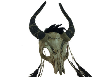 Voodoo Goat Skull Mask Natural | Costume and Theatrical Masks