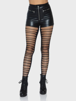 Double Layer Shredded Spandex Fishnet Tights | Hosiery | Legwear and Tights