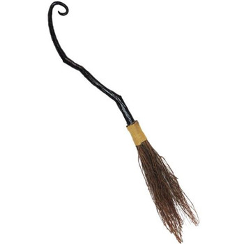 Crooked Witch Broom 37 inch | Halloween | Props and Play Weapons
