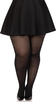 Plus Size Nylon Spandex Tights Black | Hosiery | Legwear and Tights
