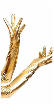 Long Gold Metallic Gloves | Costume Accessories | Accessories