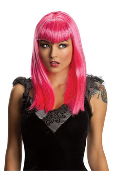 Pink Glitter Vamp Rave Wig | Festivals | Wigs and Hair Pieces