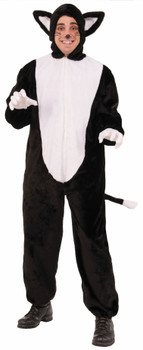 Black Cat Plush Costume | Animals | Mens Costumes