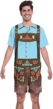 Oktoberfest Lederhosen Romper | Oktoberfest | Faux Real Shirts | Costume Pieces