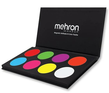 Paradise 8 Color Makeup Pallete Neon UV Glow | Mehron | Makeup