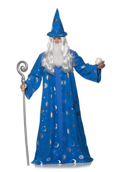 Blue Celestial Wizard Robe Plus Size Costume | Fantasy | Mens Costumes