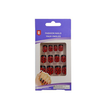 Lady Bug Fake Nails | Appliances | Makeup
