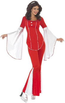 ABBA Inspired Super Trooper 70s Flare Costume | Entertainers | Womens Costumes