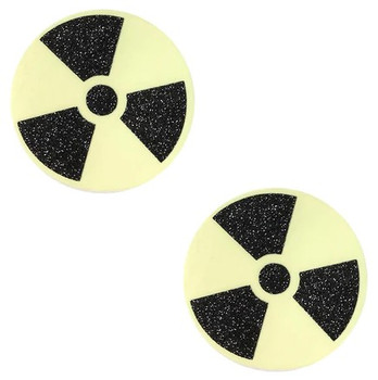 Neva Nude Radioactive Glow Black Glitter Pasties | Festivals | Applications and Prosthetics