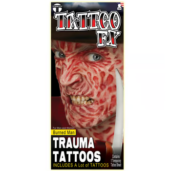 Torched Burn Scars Trauma Tattoo FX | Tinsley | Temporary Tattoos