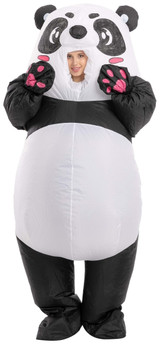 Panda with Pink Toes Inflatable Costume | Animals | Mens Costumes
