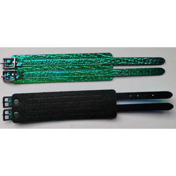 Leather-Like Wristband Neon Green | Festivals | Accessories