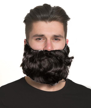 Small Curly Beard Black | HMS | Applications and Prosthetics