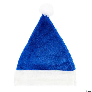 Santa Hat Plush Blue | Christmas | Seasonal Accessories