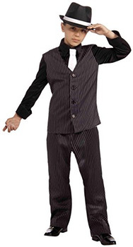20s Lil Gangster Pinstripe Suit Costume | 1920s | Childrens Costumes