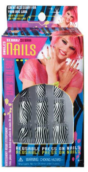 '80s Zebra Nails | Rubies II | Makeup