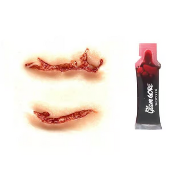 Black Dahlia Glam Gore Latex Appliance | Tinsley | Prosthetics | Special Effects