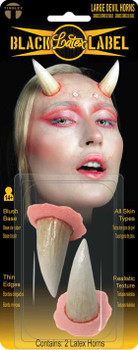 Large Devil Horns Latex Appliance | Tinsley | Prosthetics | Special Effects