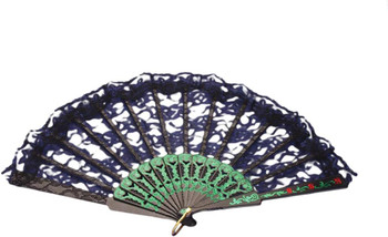 Lace Fan Black | 1920s | Accessories