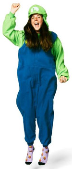 Super Mario Luigi Kigurumi Onesie | Super Mario Bros | Adult Onesies