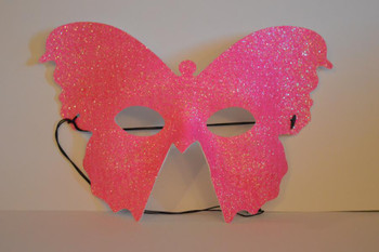 Neon Pink Butterfly Mask | Masquerade | Accessories