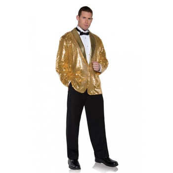 Gold Sequin Cigar Lounge Singer Jacket | Costume Pieces